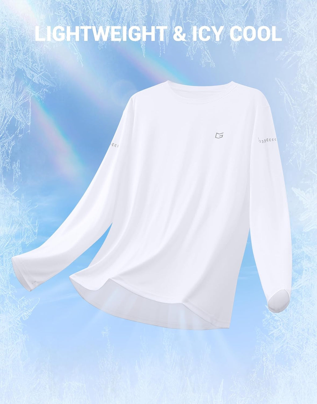 Skiennix Men's Long Sleeve UV Protection Shirt - Lightweight Cooling UPF 50+ Rash Guard