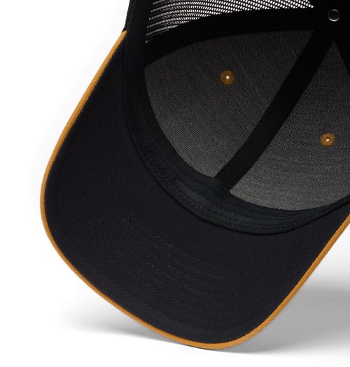 Columbia Unisex Unisex PFG Fish Flag Mesh Snap Back Hat, Maple Sugar/Black/Fish Flag, One Size