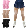 Soulchen 3 Pairs Figure Ice Skating Knee Pads for Women Cushion and Support Silicone Knee Cap for Ice Skating (Medium)