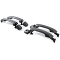 ECOTRIC Exterior Door Handles Kit Assembly Compatible with 2011-2022 Toyota Tundra Crewmax/Sequoia W/O Passenger Keyhole Dark Gray Replacement for 81295 692100C010 692170C030 692170C010