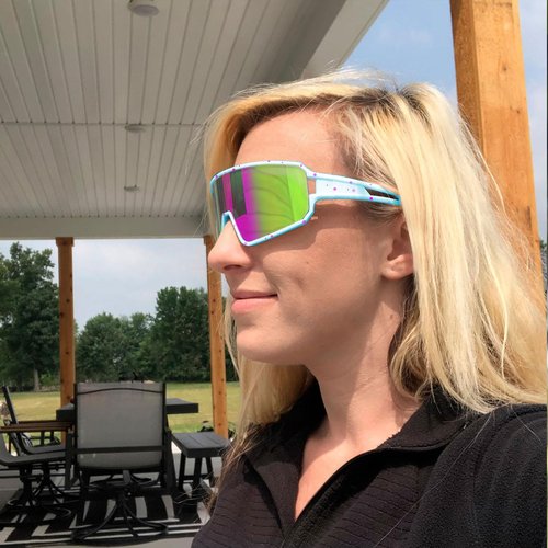 SPOSUNE Polarized Cycling Glasses for Men Women, UV400 Bike Sunglasses - Sport Eyewear for Bicycle Baseball Running MTB