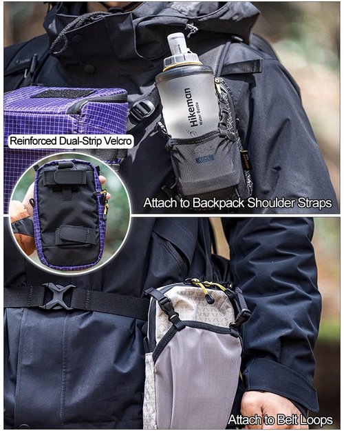 Danuosie Backpack Shoulder Strap Pouch - Waterproof Strap Pack Phone Pouch, Backpack Strap Pocket Attachment Bag, Small Crossbody Bag Waist Pack for Sports Hiking Camping
