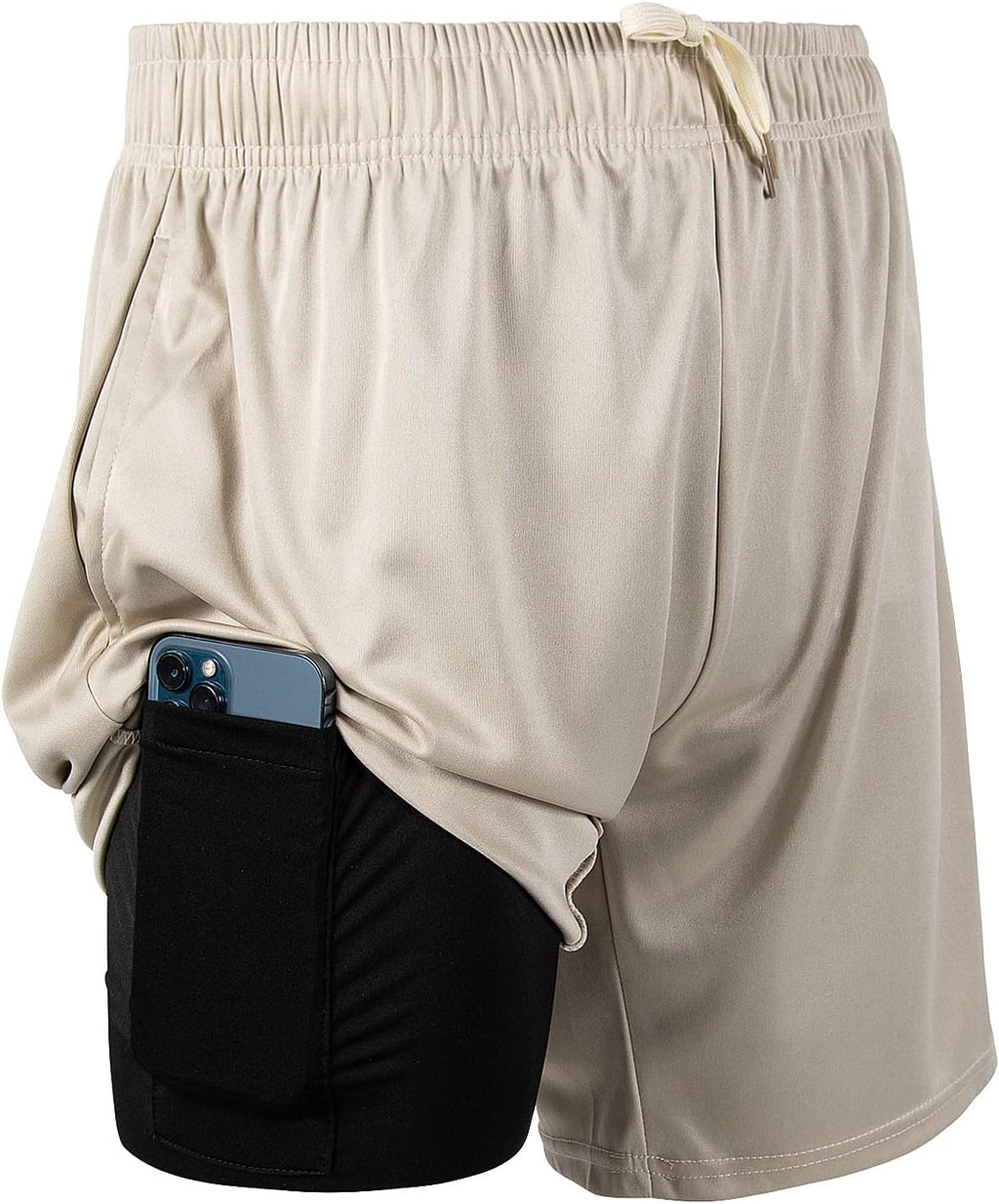 Skiennix Men's 2-in-1 Athletic Running Shorts - Ultra Performance 7-Inch Inseam Gym Wear