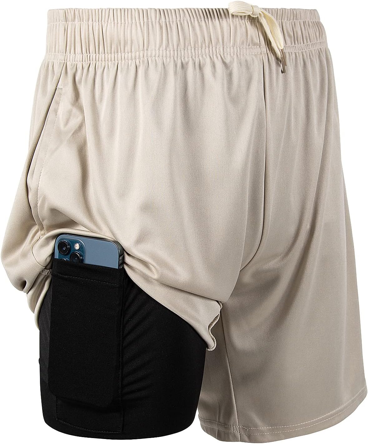 Skiennix Men's 2-in-1 Athletic Running Shorts - Ultra Performance 7-Inch Inseam Gym Wear
