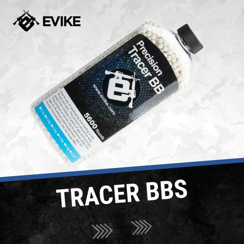Evike Airsoft - Match Grade 6mm Airsoft Glow in The Dark BBS (Weight: Green Glow in The Dark / .20g / 5600 Rounds) (PID: 68277)…, 68277-MFG