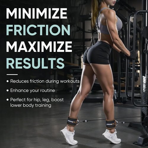 APEXUP Ankle Strap - Adjustable Cable Machine Resistance Bands for Glute Workouts & Leg Extensions