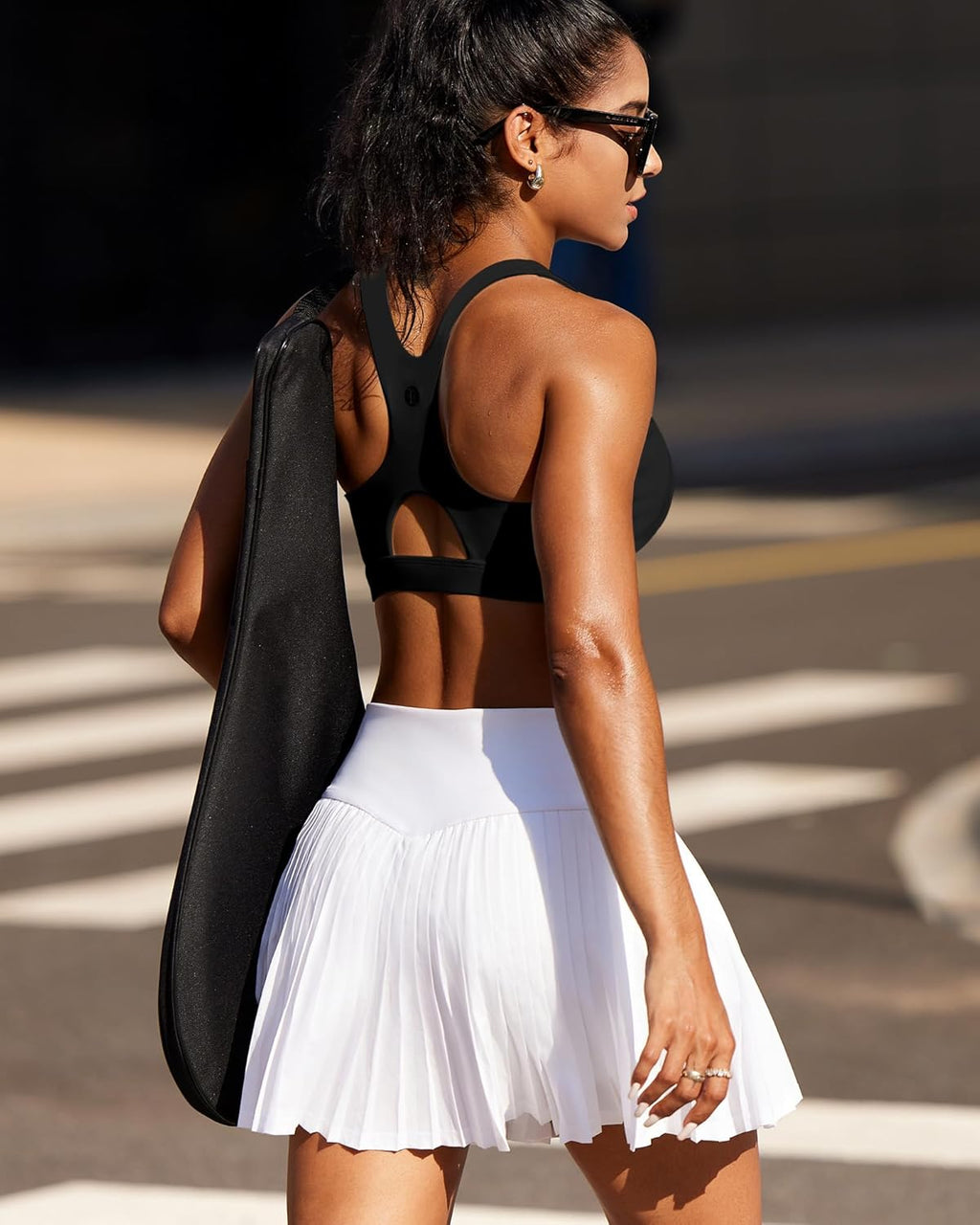 RUNNING GIRL Sports Bra - High Support Racerback Design | Grey Moulded Cup for Maximum Comfort