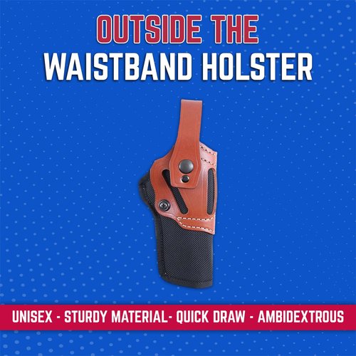 DeSantis The Wild Hog Hybrid Gun Holster, Fits Standard 1911 Models 5" from COLT, S&W, SIG SAUER, Ruger, Kimber, Springfield, Built from 1060D Senior Ballistic Nylon, Ambidextrous
