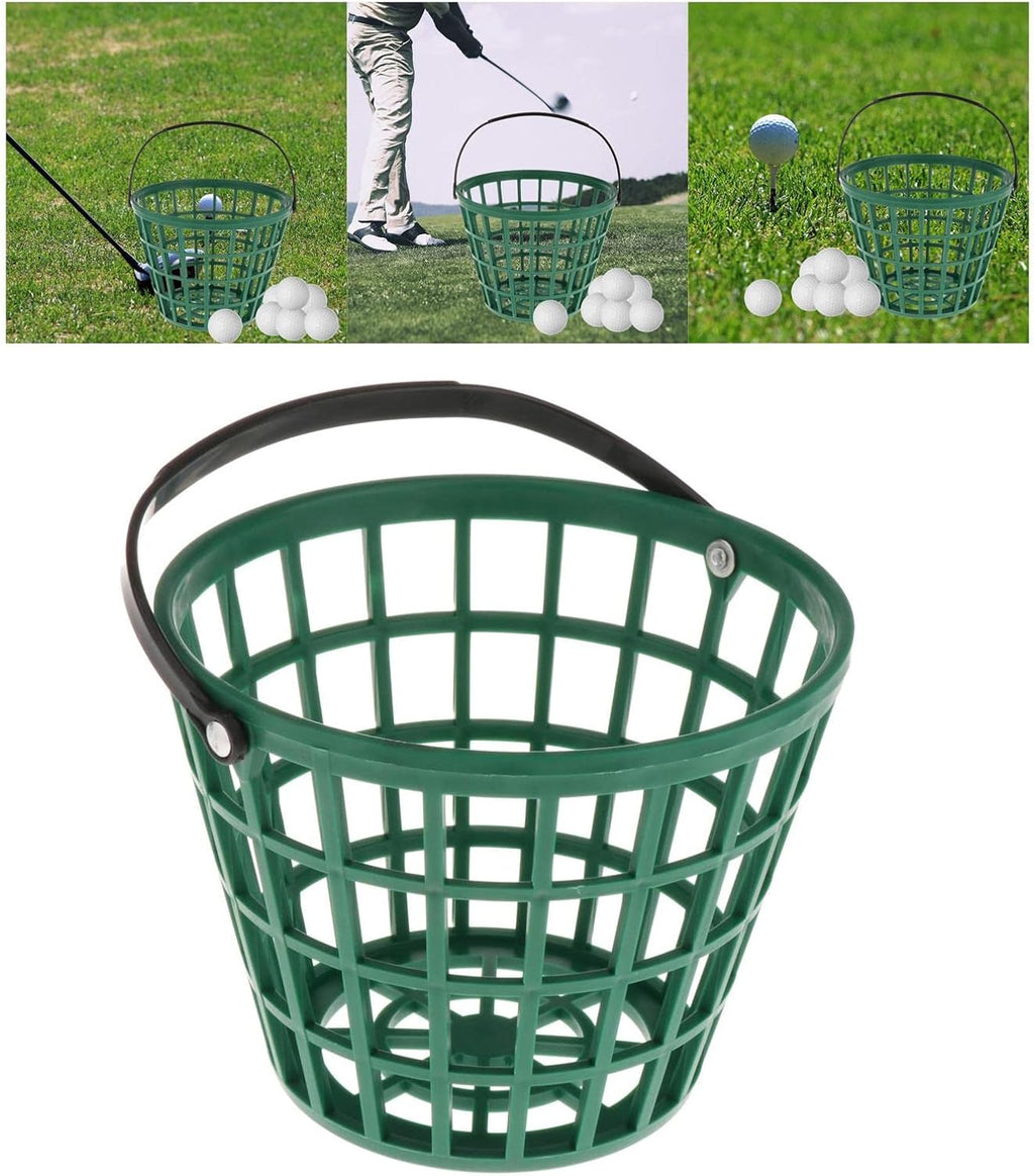 SM SunniMix Unbreakable Golf Ball Basket - Durable Container with Handle for 25/50/100 Balls