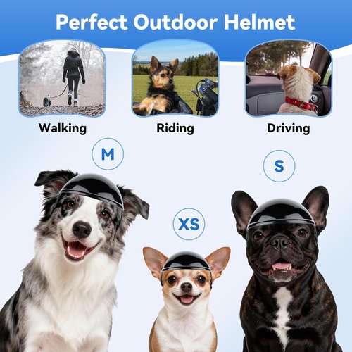 LESYPET Dog Helmet - Adjustable Motorcycle Helmet for Large Dogs with Ear Hole Design | Perfect for Outdoor Riding