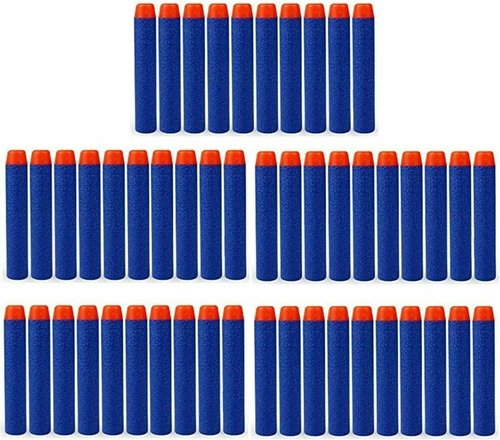 Nerf - Refill Darts Bullets for N-Strike Elite Series Blaster - 100 Premium Foam Bullets (Blue)