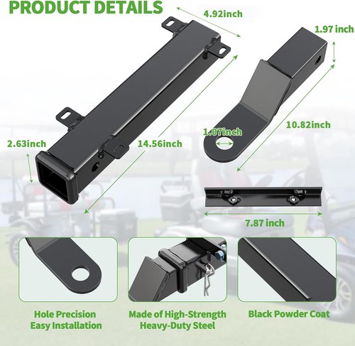 10L0L Golf Cart Universal Trailer Hitch Kit for Yamaha EZGO Club Car,Golf Cart Hitch for Electric and Fuel