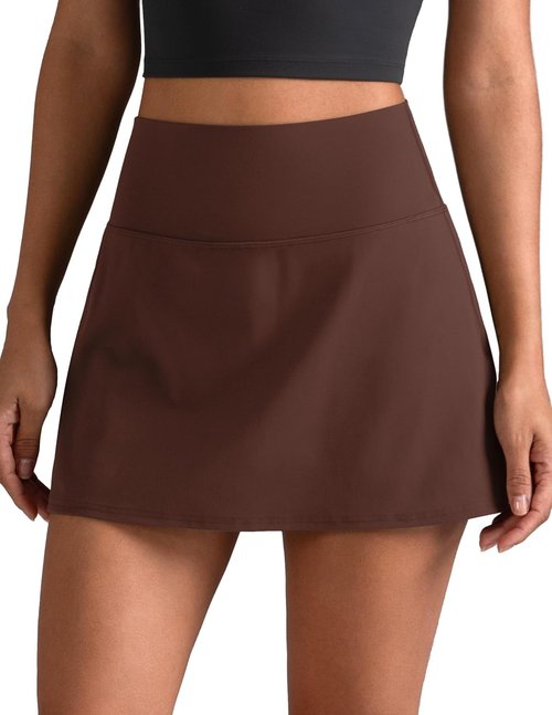 Colorfulkoala Dreamlux Skirts - High Rise Athletic Golf & Tennis Skorts with Built-In Shorts & Pockets
