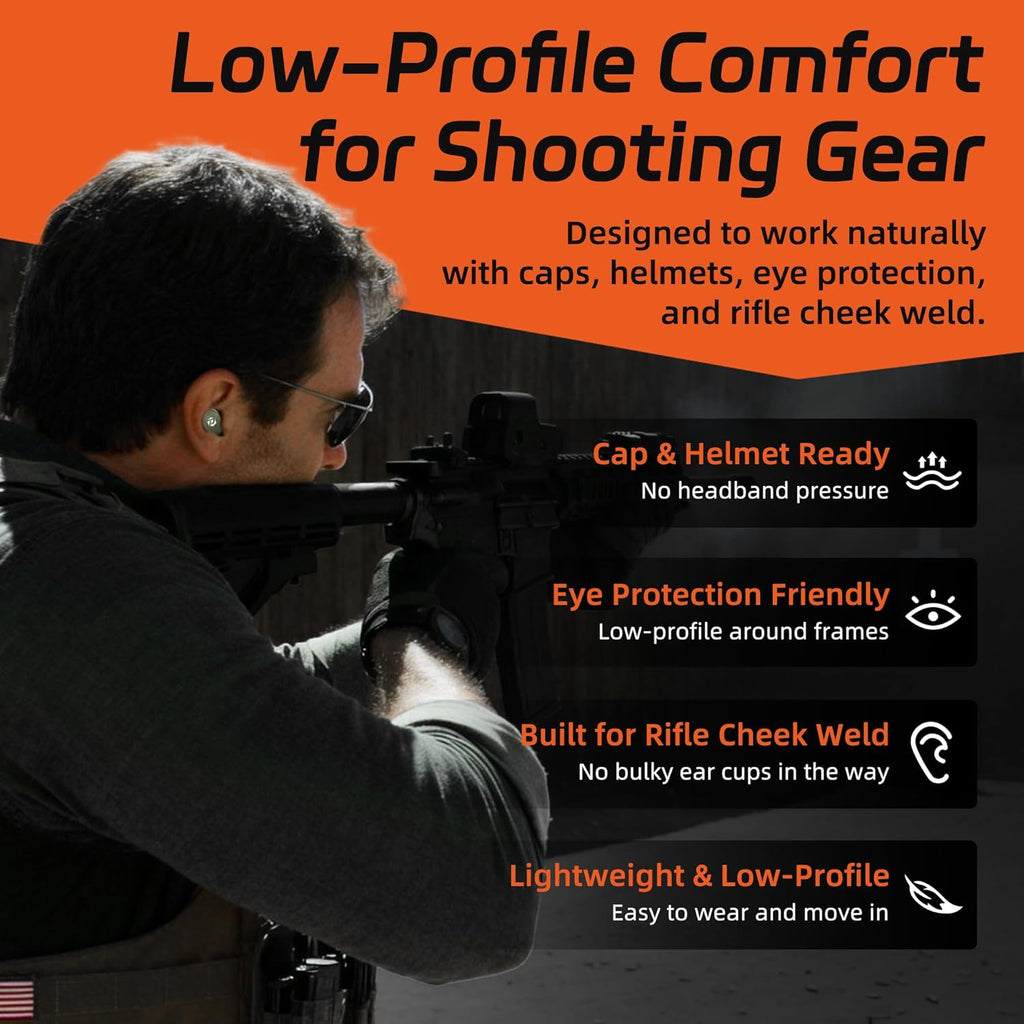 PROHEAR EP05 Bluetooth Shooting Earbuds - SNR 29dB Hearing Protection & Noise Reduction for Comfort