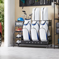 Lauren & Harold Golf Bag Organizer - Space-Saving Rack for 2 Golf Bags & Clubs | Ideal for Garage or Shed