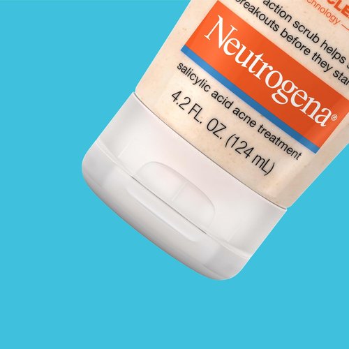 Neutrogena Oil-Free Acne Face Wash - 2% Salicylic Acid Exfoliating Scrub for Oily Skin | 4.2 fl. oz