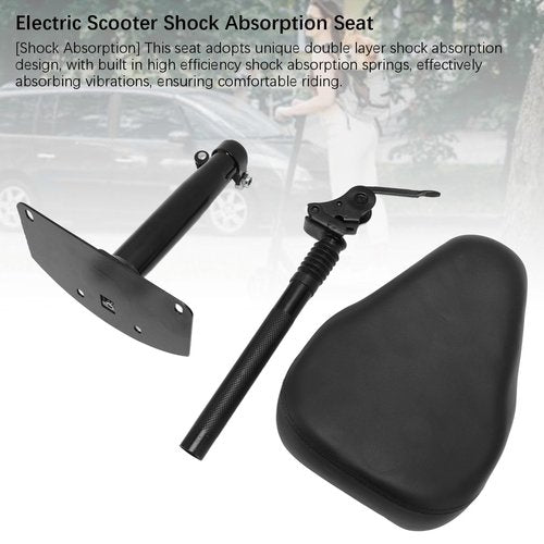 Electric Scooter Seat, Shock Absorption Double Layer Thickened Spring, Quick Folding, Ergonomic Design, Easy to Maintain, for M5 Electric Scooters