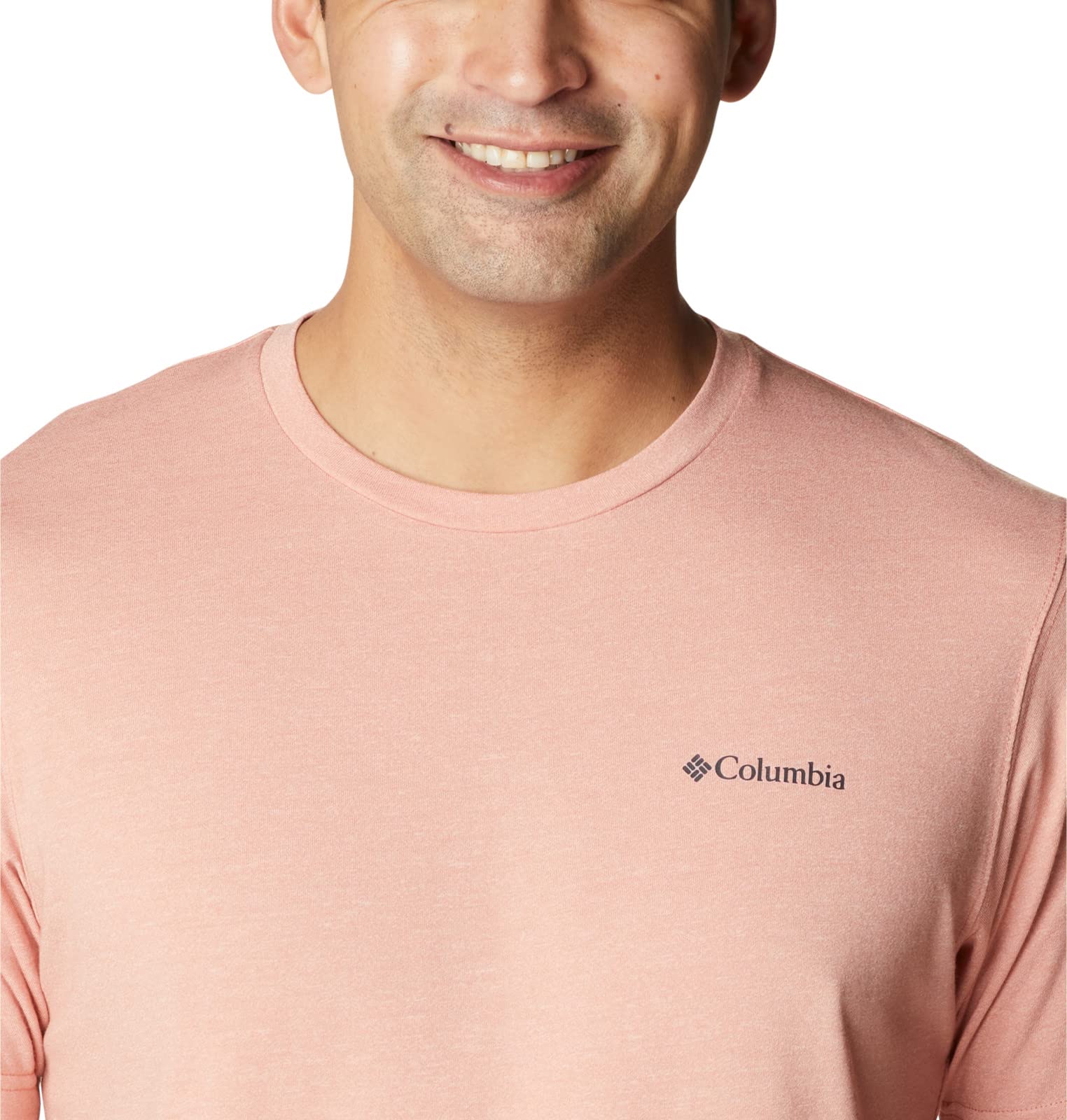 Columbia Men's Big & Tall Thistletown Hills Short Sleeve, Dark Coral Heather, 3X B&T