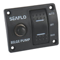 SEAFLO 3-Way Bilge Pump Switch Panel - Automatic, Off, Manual | 12V/24V with 15A Circuit Breaker