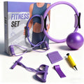 Home Pilates Kit for Women, Essentials Pilates Equipment Set- Pilates Ring, Figure Eight Supports, Mini Ball, Resistance Bands & Accessories for Beginners Workout at Home