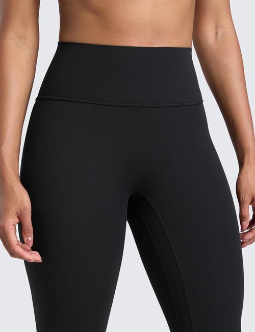 CRZ YOGA Workout Leggings - Secretsculpt Butterlift Design | No Front Seam, High Waisted, 25" Length