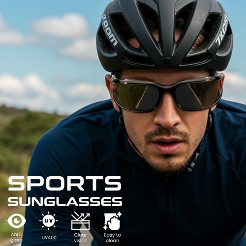 SODQW Polarized Wrap Around Sunglasses for Women UV400 Running Cycling Sports Sun Glasses Trendy 2025 Shades