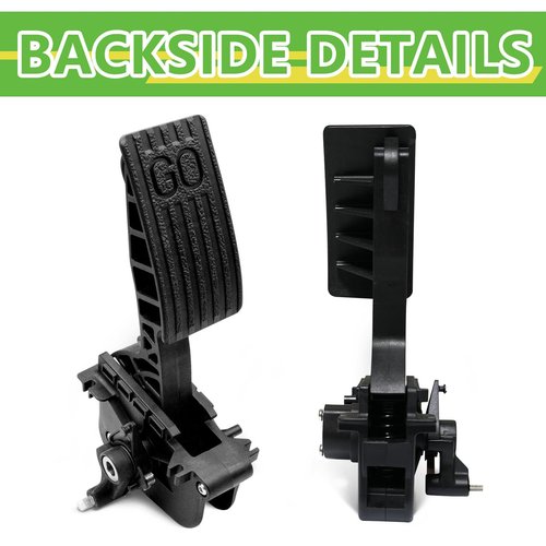 Drive-up Golf Cart Accelerator Pedal Assembly with Throttle Sensor Kit for Club Car 2010-Up Precedent/Tempo/Onward Gas Models, 2nd Gen Accelerator Pedal Assembly Replaces OEM #102595502