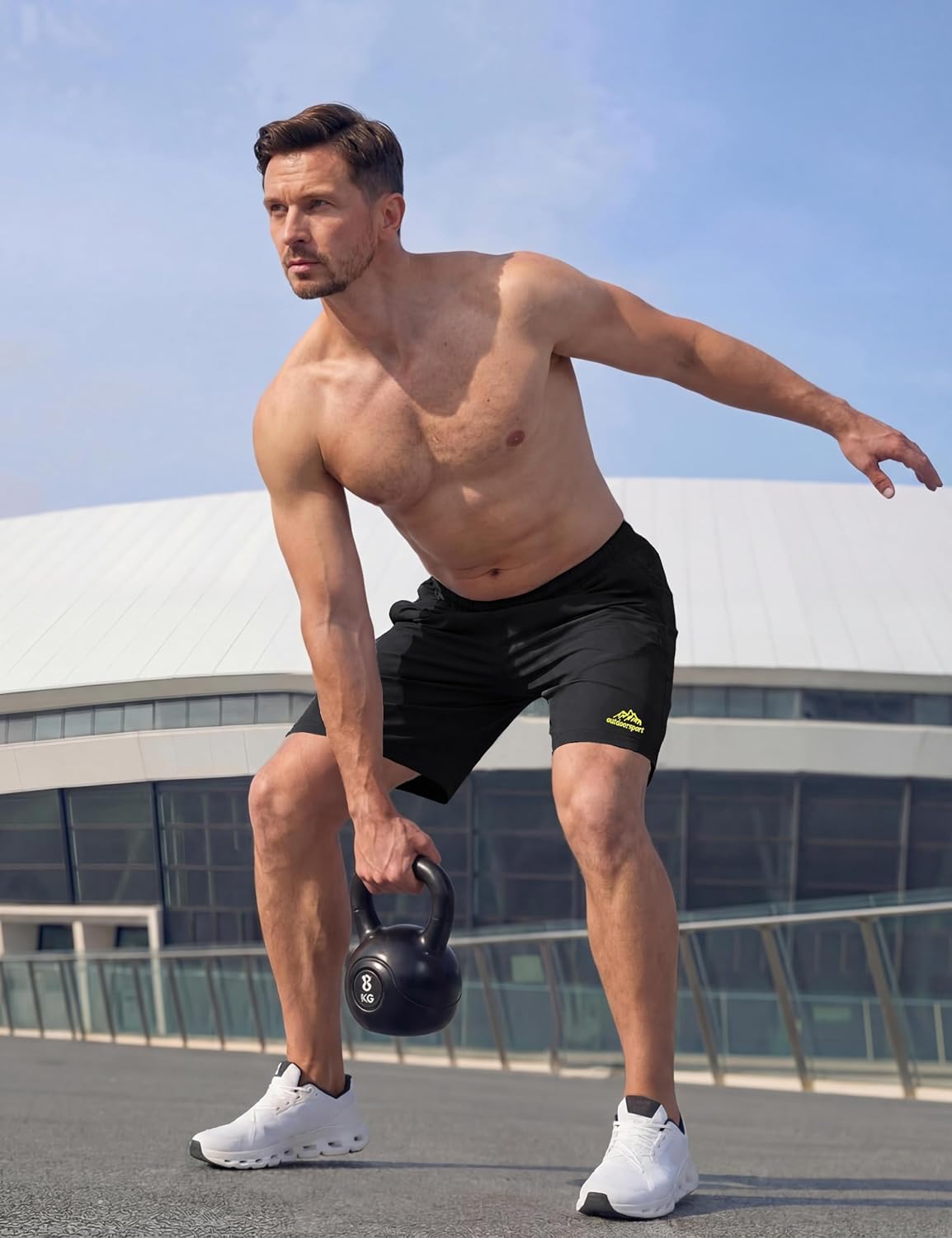 TACVASEN Men's Running Shorts - Quick Dry Lightweight Athletic Shorts with 3 Zipper Pockets | 9" Length
