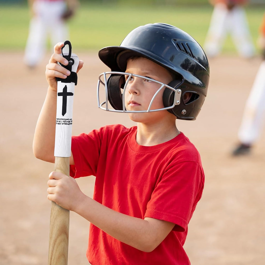 Skiennix Baseball & Softball Bat Covers - 2 Pack Wooden Sleeve with Hook for Travel Storage & Fence Hanging