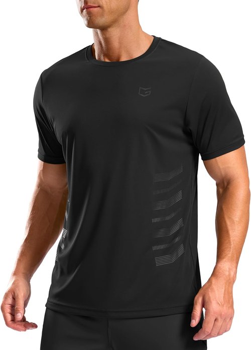 G Gradual Men's Athletic Running Shirts - Quick Dry, Lightweight Moisture-Wicking Short Sleeve Tops