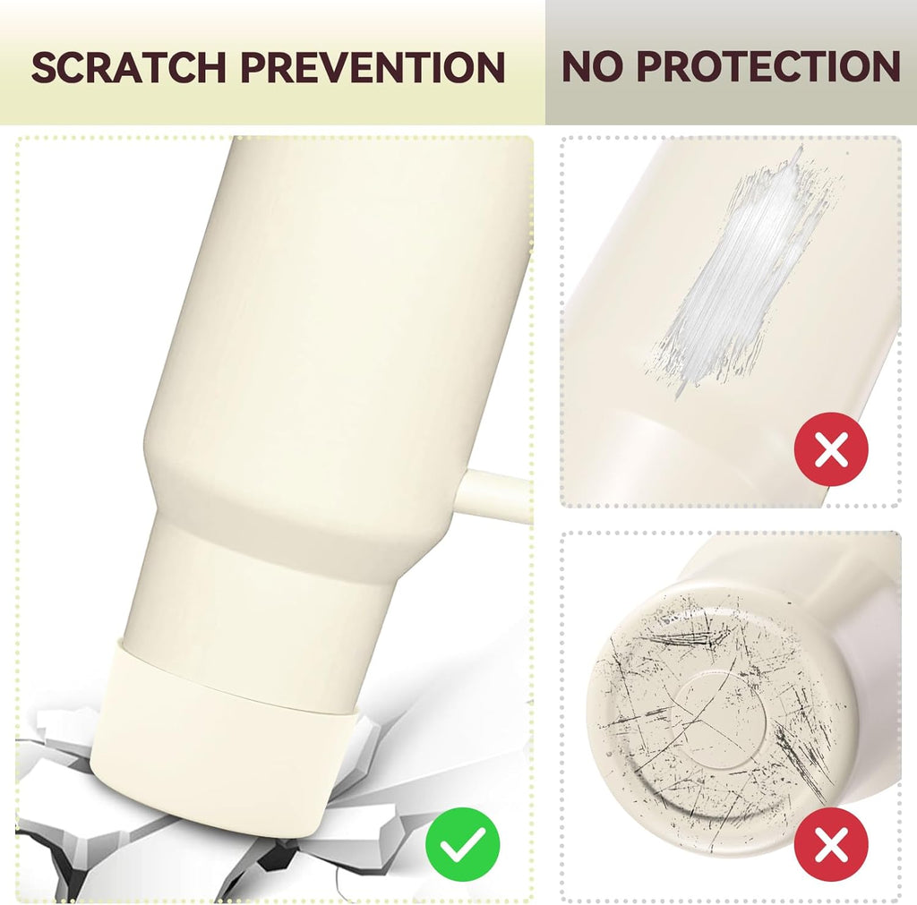 PICcircuit Silicone Bottoms for Stanley Boot | 2PCS for Quencher Adventure & Hydroflask Tumblers - Scratch & Noise Protection