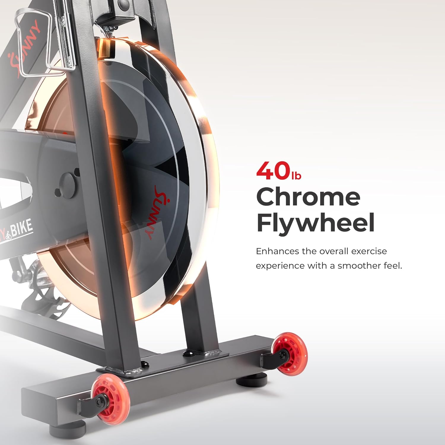 Sunny Health & Fitness Pro Indoor Cycling Bike - Felt Resistance, Belt Drive & SunnyFit App Compatible