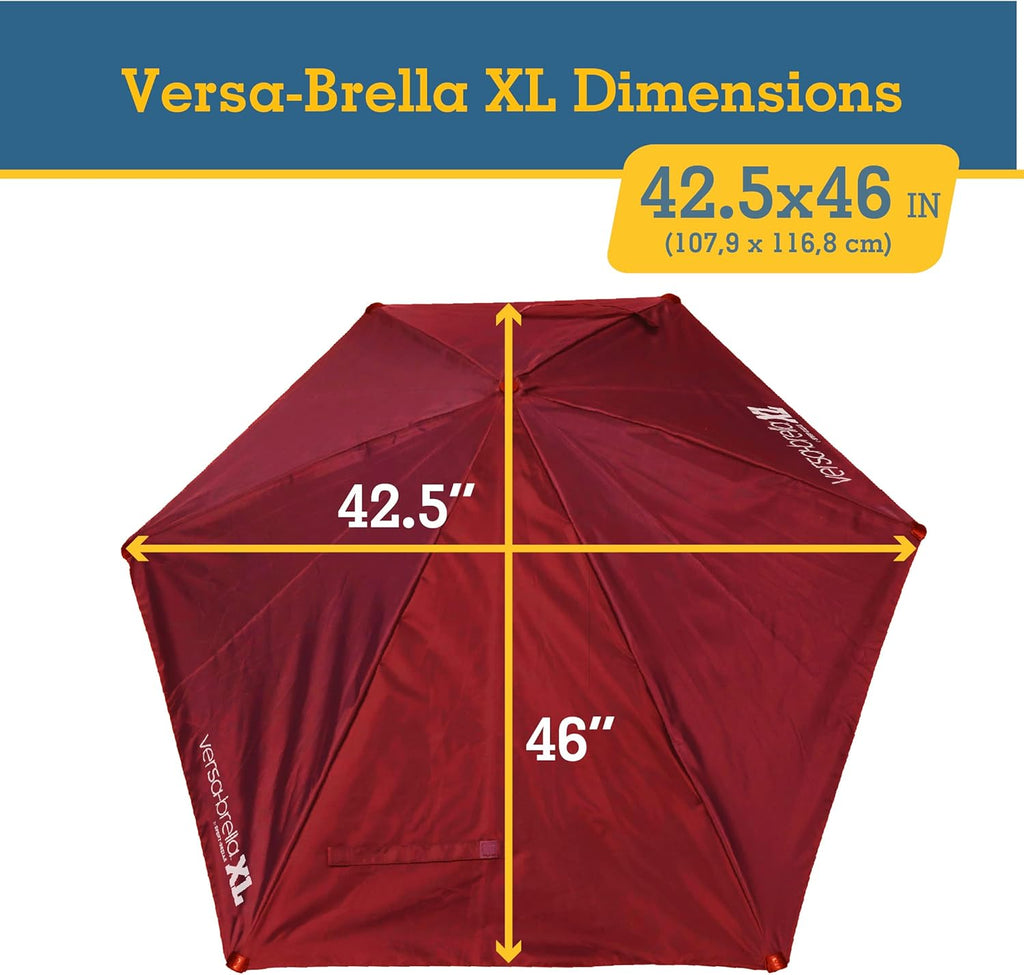Sport-Brella Versa-Brella Adjustable SPF 50+ Umbrella with Universal Clamp - Perfect for Outdoor Use