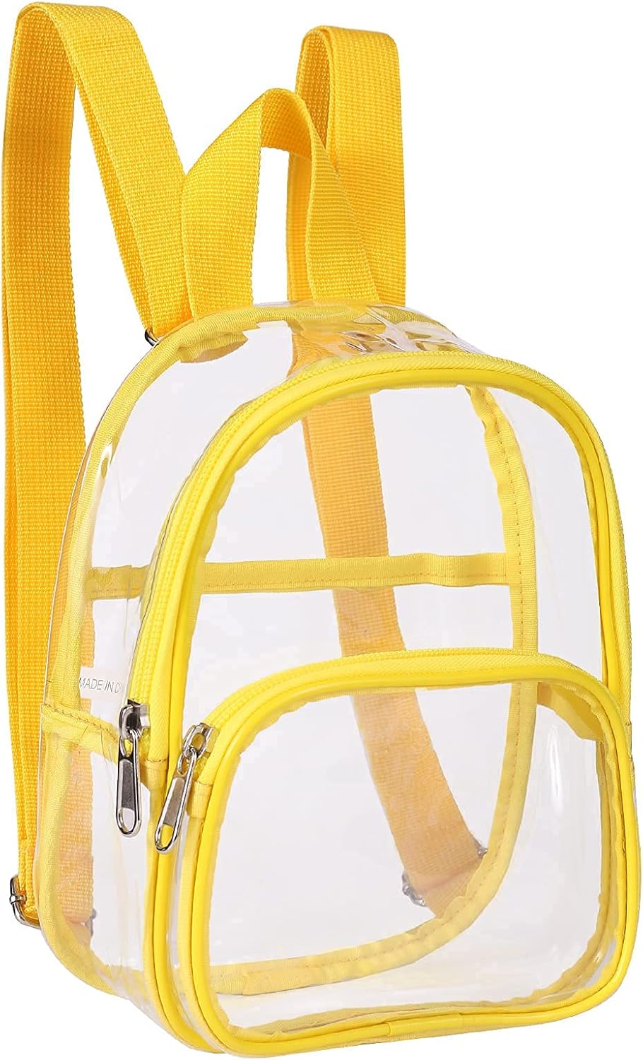 USPECLARE Clear Mini Backpack - Stadium Approved Transparent Bag for Kids | Ideal for Concerts & Sports Events