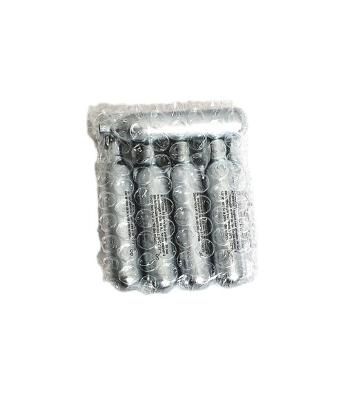 3Skull 12 Gram CO2 Cartridges for Paintball and Airsoft, Silver - Pack of 10