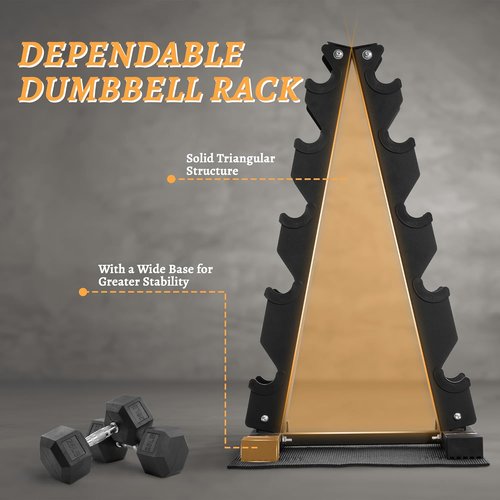 BalanceFrom Rubber Coated Hex Dumbbell Weight Set - Adjustable 100LB, 150LB, or 200LB Options | Includes Storage Rack