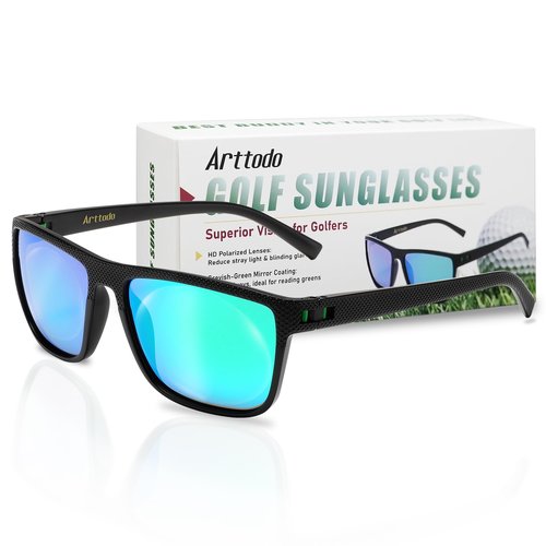 Arttodo Golf Sunglasses, UV Polarized Sunglasses for Men and Women, Lightweight Sunglasses with UV Protection for Golfer, Golf Accessories