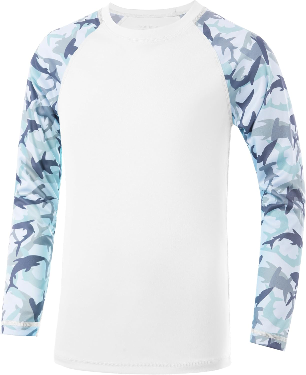Skiennix Boys Rash Guard Swim Shirt - Long Sleeve UPF 50+ UV Protection | Quick Dry for Surf & Beach