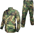 Skiennix Tactical Military Camo BDU Uniform Set - Ripstop Combat Shirt & Pants for Outdoor Activities