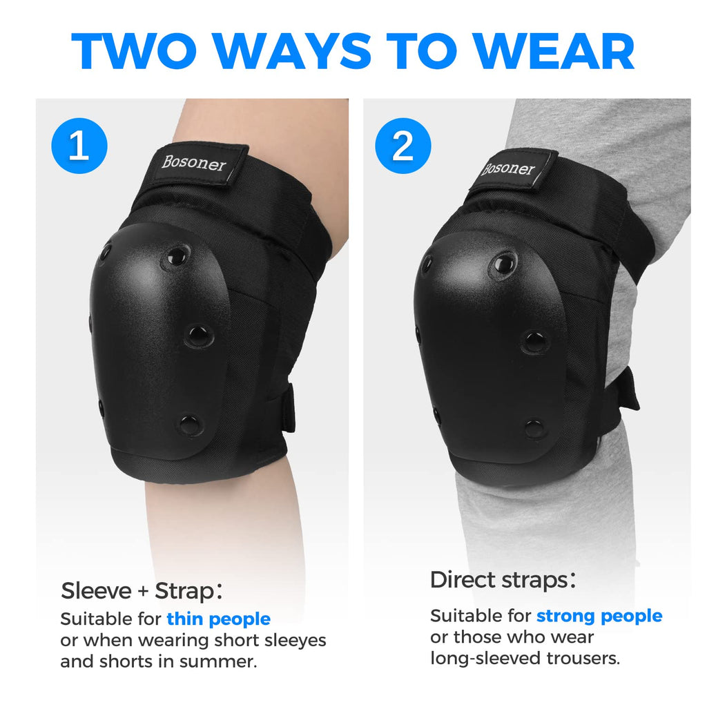Skiennix Protective Gear Set - Knee & Elbow Pads for Kids, Youth & Adults | Ideal for Skating, Cycling & Biking