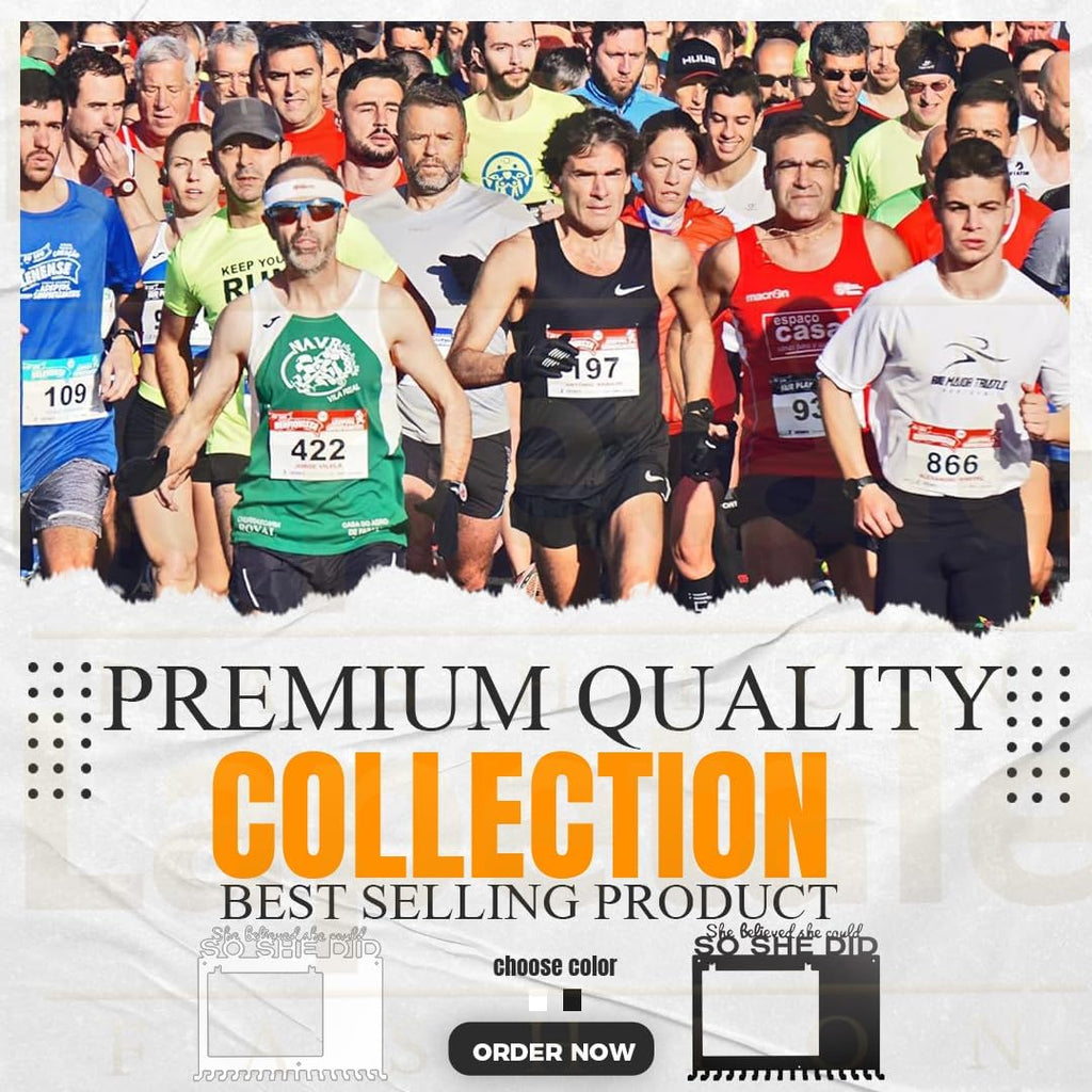 SO SHE DID Race Medal Holder - Stylish Wall Hanger for Marathon & Runner Medals | Durable Display
