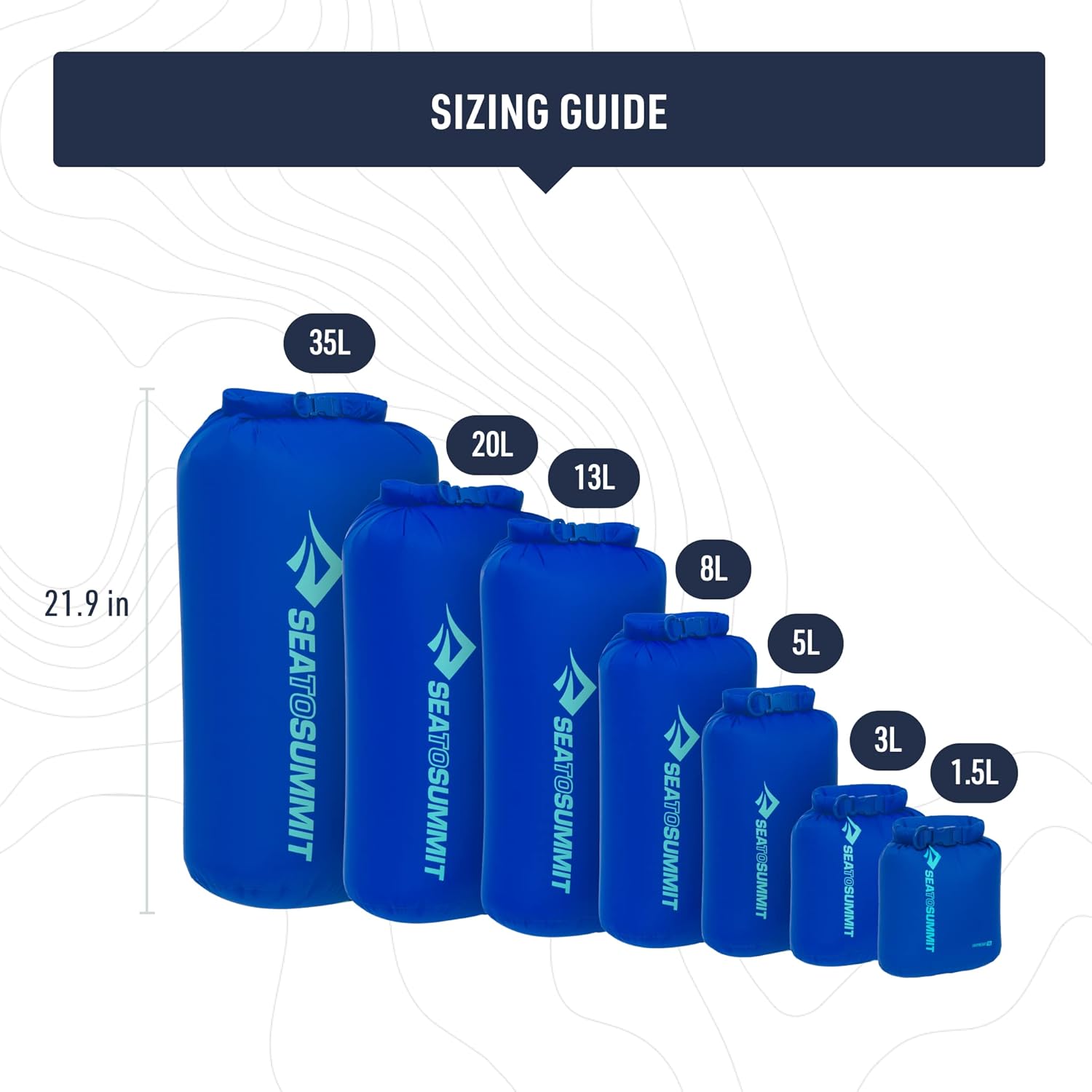 Sea to Summit Lightweight Dry Bag - Versatile Waterproof Storage Solution | Ideal for Camping & Travel