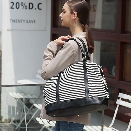 CAMTOP Travel Bag - Stylish Canvas Weekend Overnight Luggage for Women | Versatile & Durable