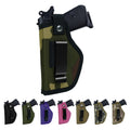 Universal Gun Holsters for Men Women, IWB/OWB 9mm Holsters for Pistols Right Left, 380 Gun Holster, Concealed Carry Holster Fits S&W M&P Shield Glock 17 19 26 27 42 43 Revolver, Similar Handguns