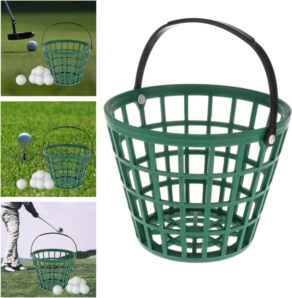 SM SunniMix Unbreakable Golf Ball Basket - Durable Container with Handle for 25/50/100 Balls