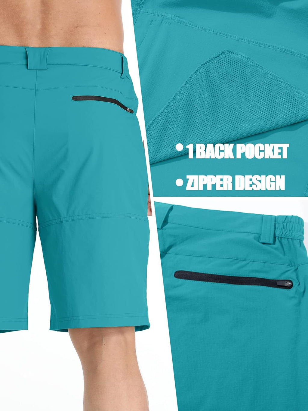 TACVASEN Men's Quick-Dry Cargo Shorts - Water-Resistant Casual Hiking & Golf Wear | Summer Outdoor Style
