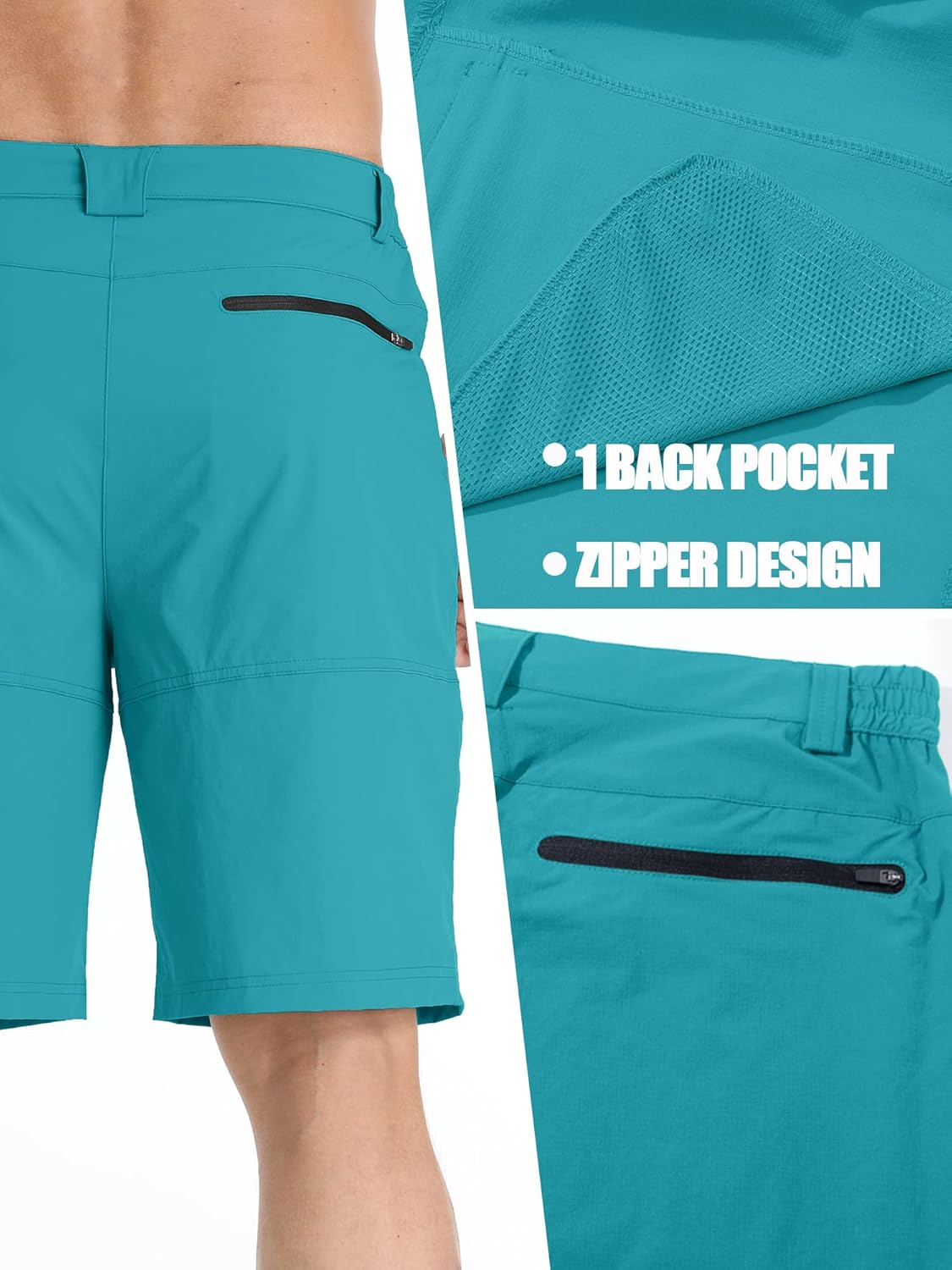 TACVASEN Men's Quick-Dry Cargo Shorts - Water-Resistant Casual Hiking & Golf Wear | Summer Outdoor Style