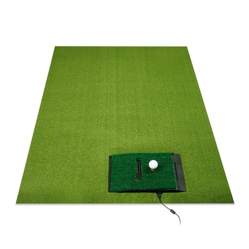 Orlimar Golf Mat for The OptiShot 2 Golf Simulators for Home (3 Foot X 5 Foot), Indoor Turf Practice Mat with Pre-Cut Hole for OptiShot2 Swing Analyzer Base