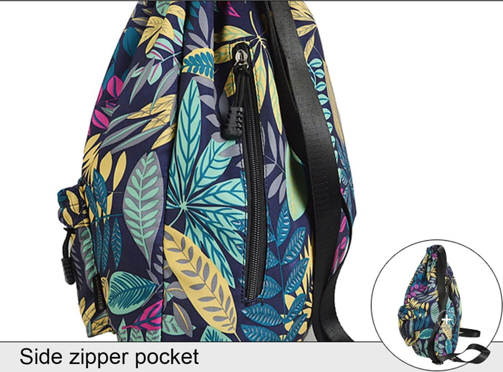 Skiennix Gym Drawstring Backpack - Water Resistant Nylon Cinch Sport Bag | Lightweight & Durable