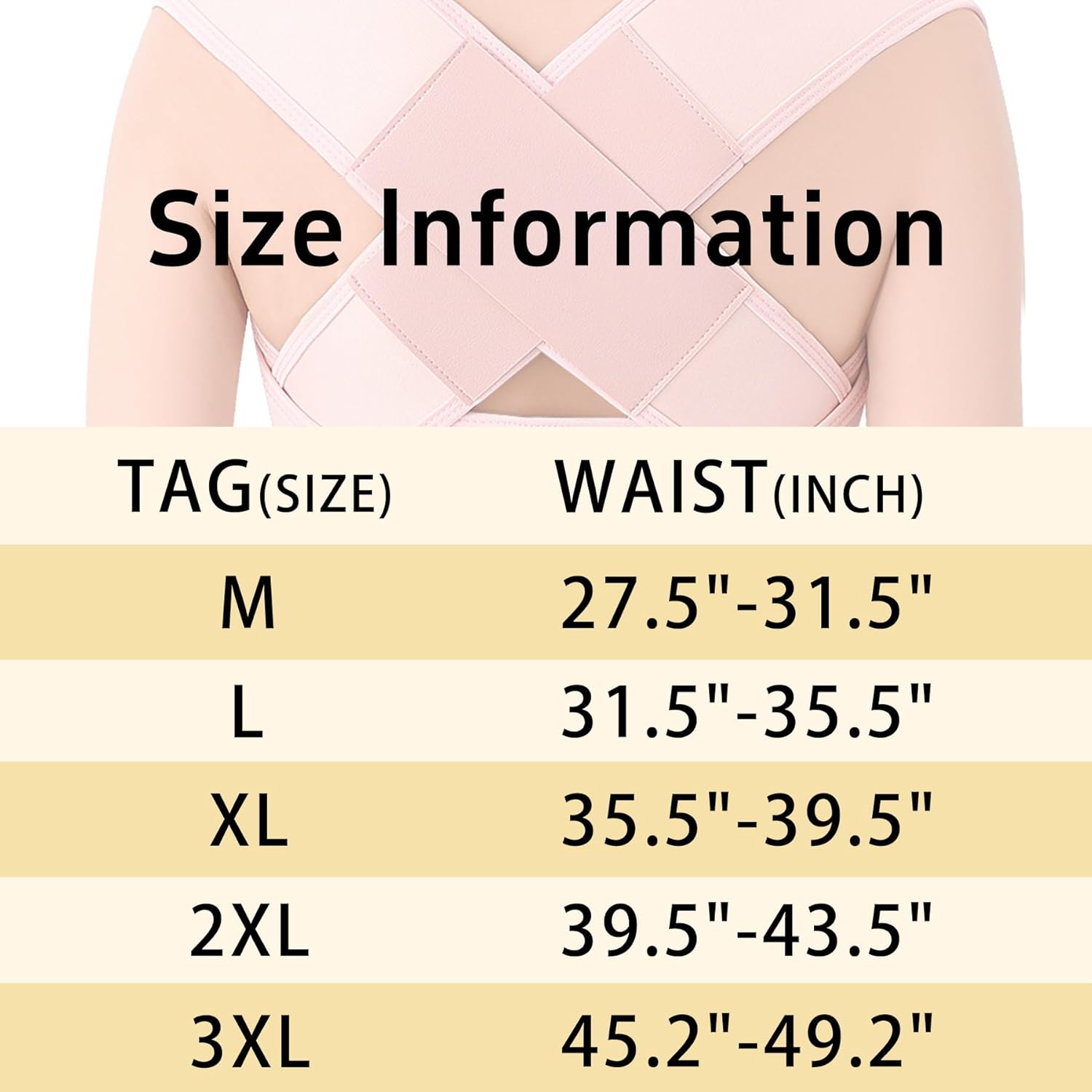 Skiennix Posture Corrector - Adjustable Full Back Support Brace for Men & Women | Hunchback Relief, Medium Pink